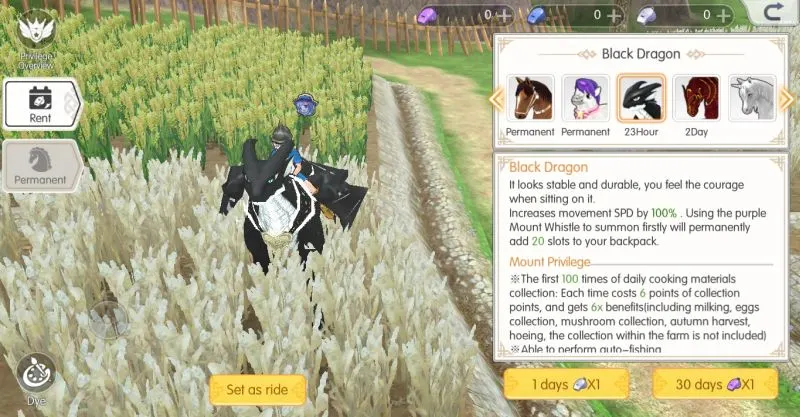 mabinogi fantasy life mount system