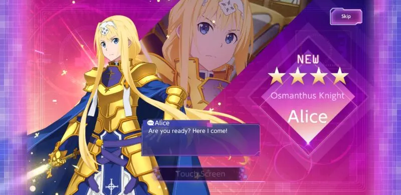 osmanthus knight alice sword art online unleash blading