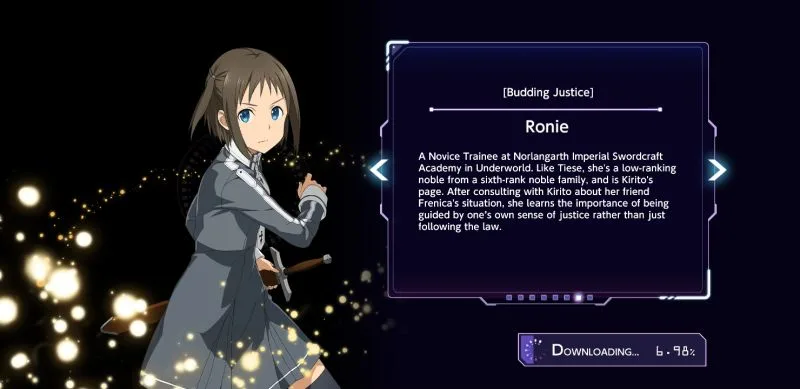ronie sword art online unleash blading