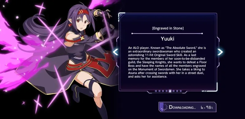 yuuki sword art online unleash blading