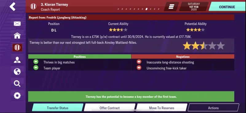 football manager 2020 mobile coach report