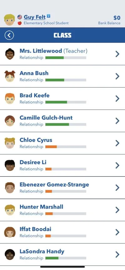 bitlife class