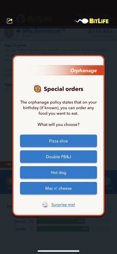bitlife special orders