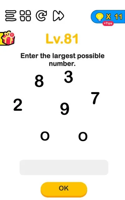 brain sharp level 81 answer