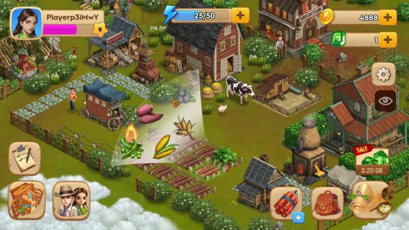 how to harvest crops in emma's adventure california