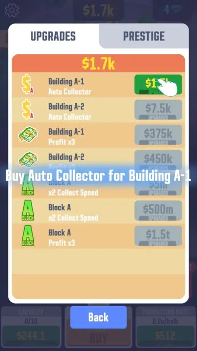 how to auto collect money in idle light city