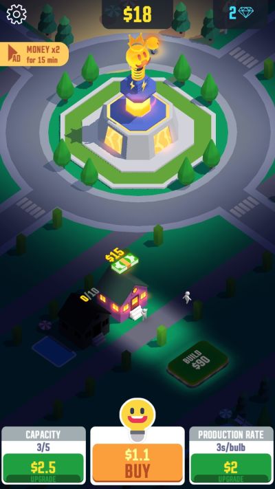 how to double the rewards in idle light city
