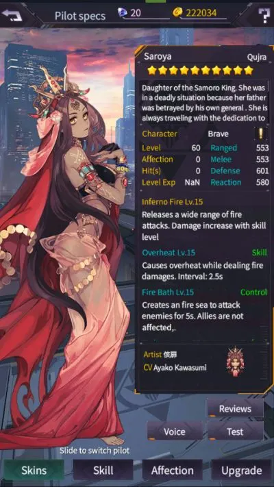 iron saga character stats