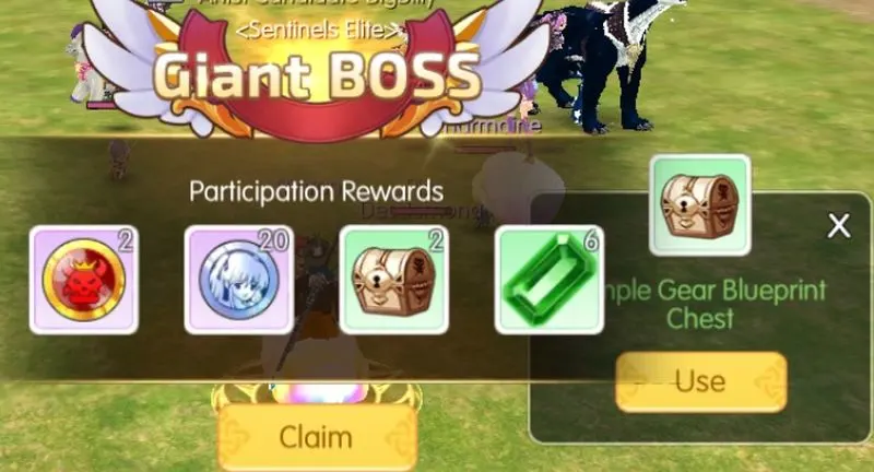 mabinogi fantasy life giant boss rewards