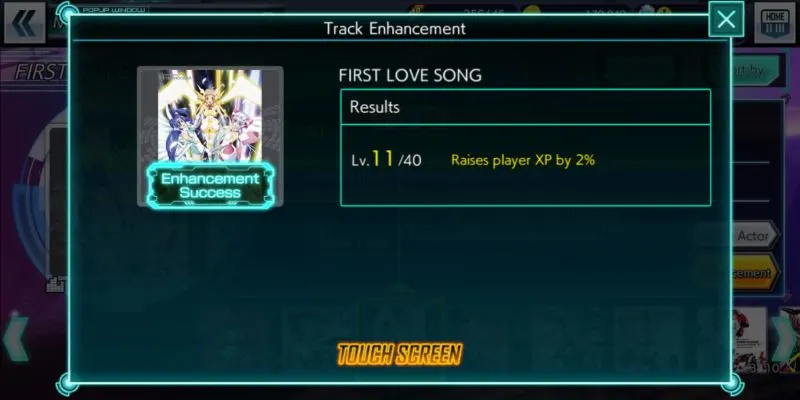 how to enhance tracks in symphogear xd unlimited