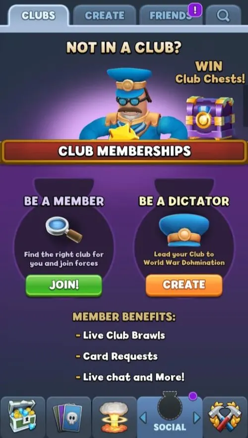 world war doh club