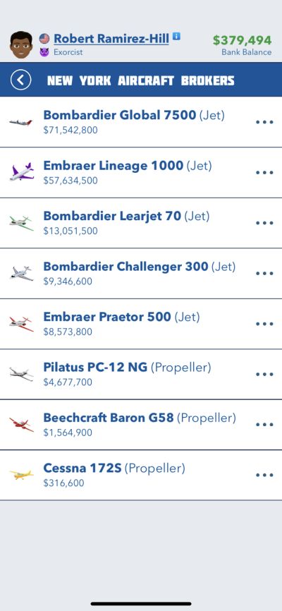 aircraft in bitlife