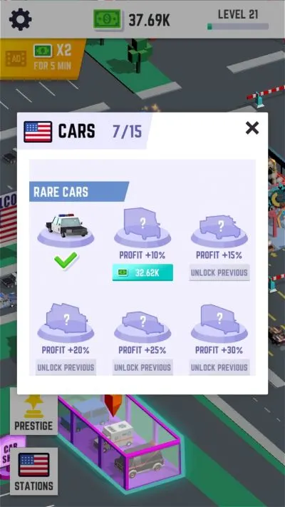 how to unlock cars in car wash empire