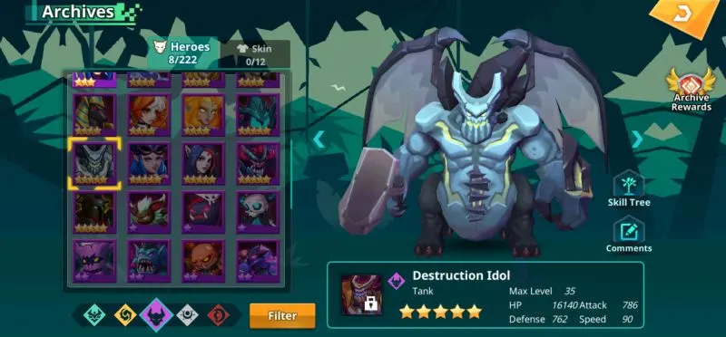 destruction idol calibria crystal guardians