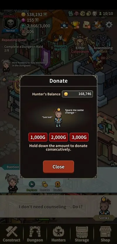 how to donate in evil hunter tycoon