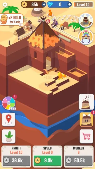 how to keep workers active in idle digging tycoon