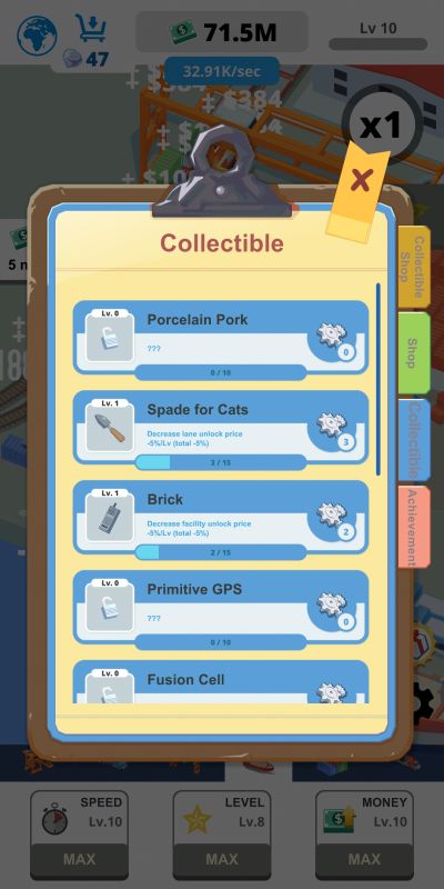 idle port tycoon collectibles