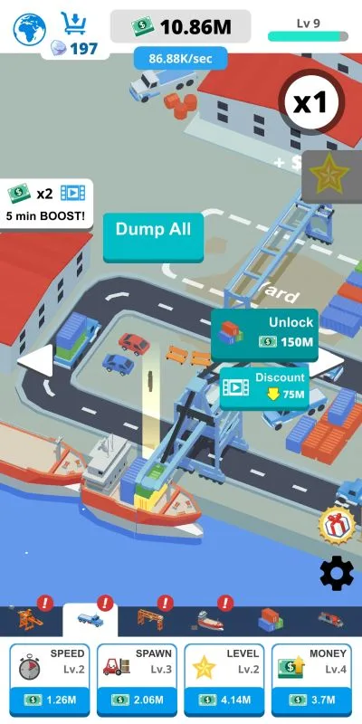 idle port tycoon upgrades