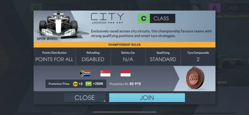 motorsport manager online class