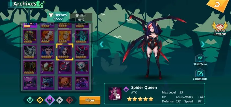 spider queen calibria crystal guardians