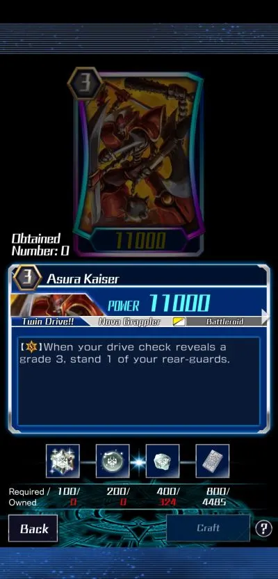 asura kaiser vanguard zero