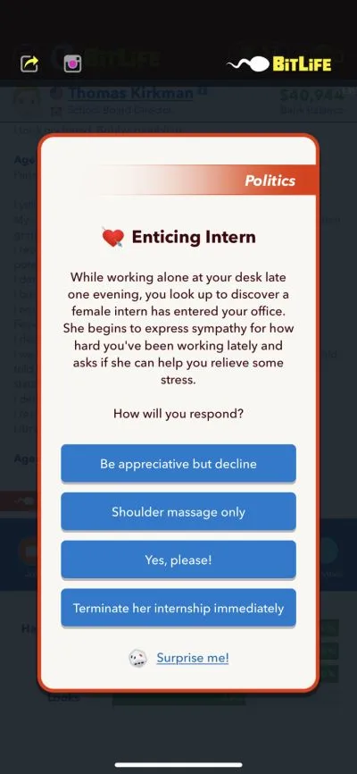 bitlife intern