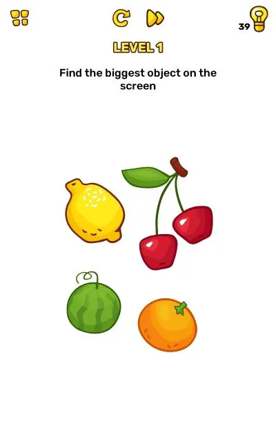 brain blow level 1 answer