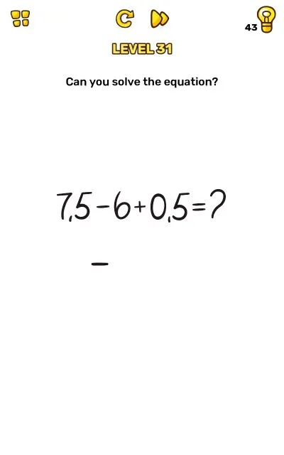 brain blow level 31 answer