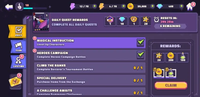 how to earn more rewards in disney sorcerer's arena