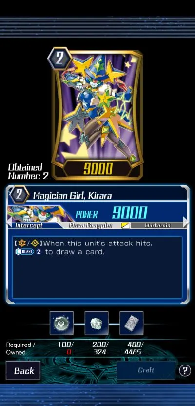 magician girl, kirara vanguard zero