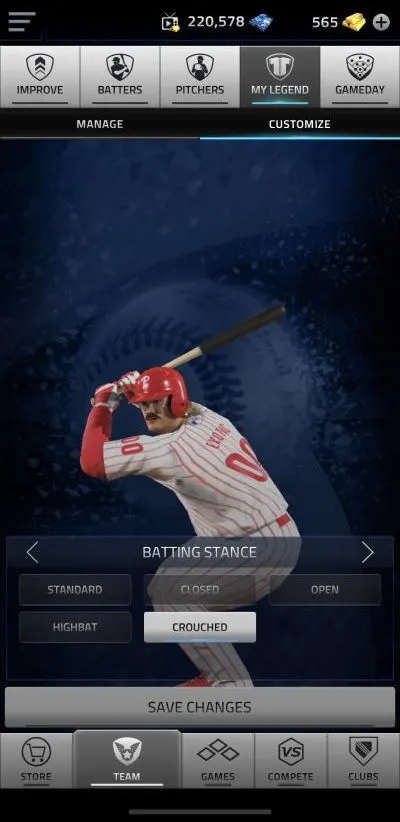 mlb tap sports baseball 2020 legend