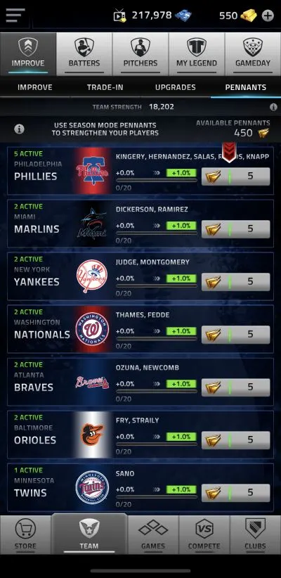 mlb tap sports baseball 2020 pennants