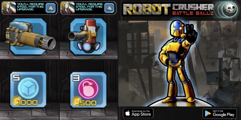 robot crusher battle ballz power ups