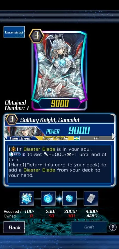 solitary knight, gancelot vanguard zero