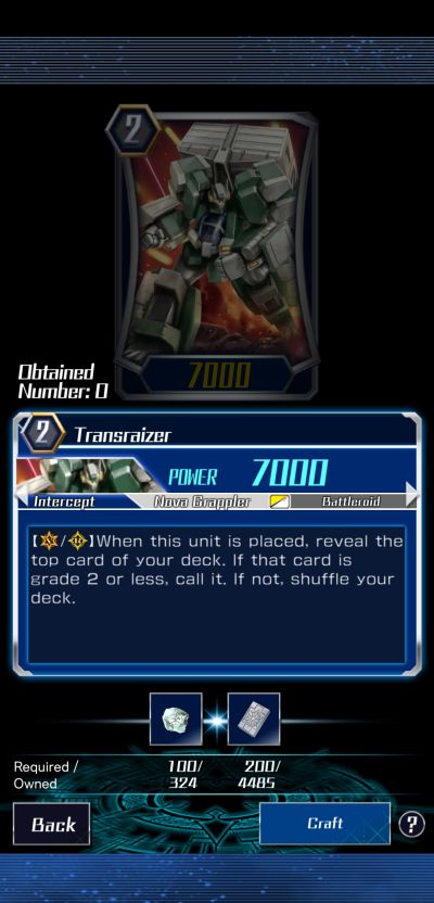 transraizer vanguard zero