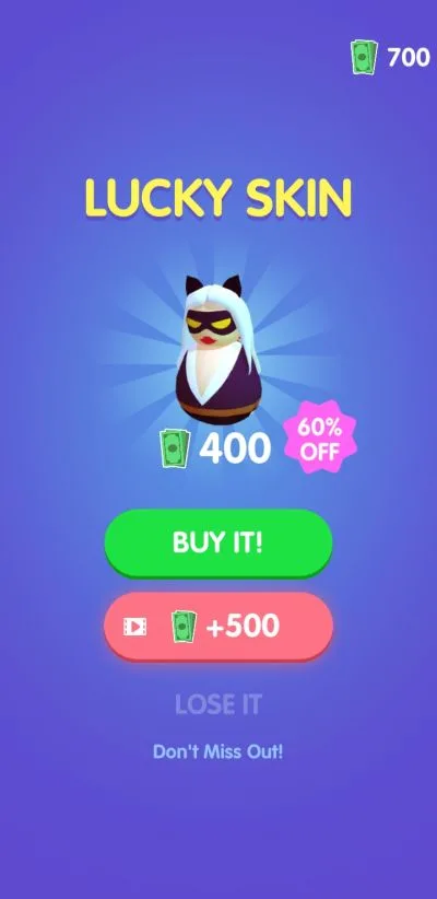 wobble man lucky skin