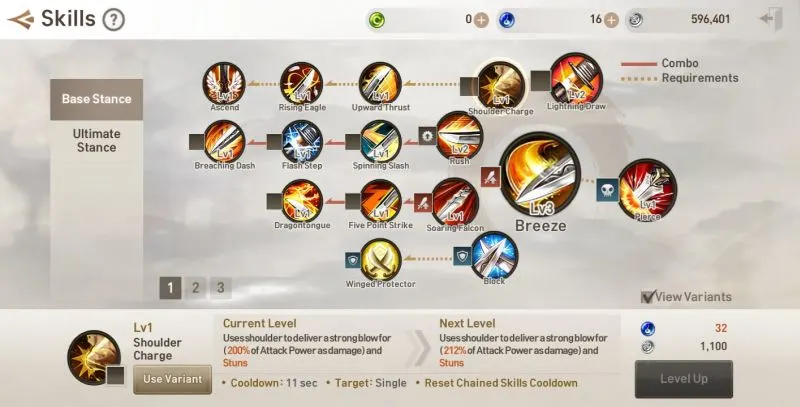 how to level up skills in blade & soul revolution