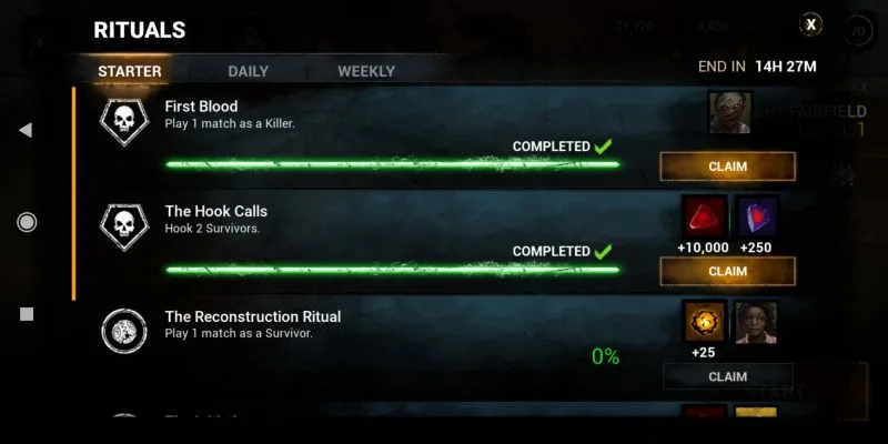 how to earn more rewards in dead by daylight mobile