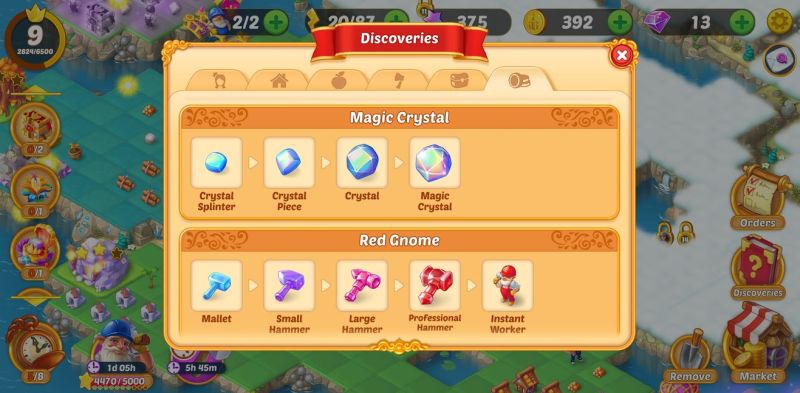 how to use magic crystals in evermerge