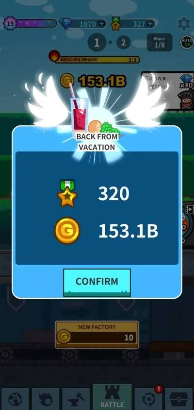 when to go on vacation in hero factory