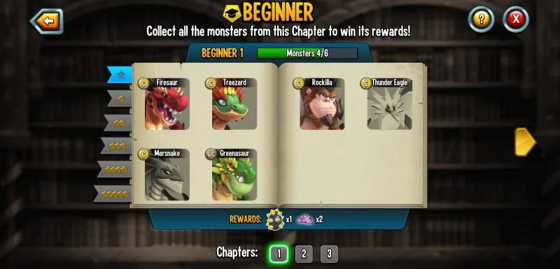 monster legends library