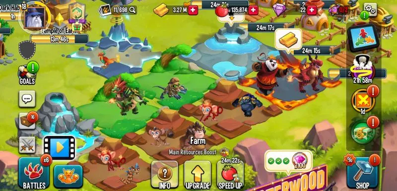 how to boost production in monster legends