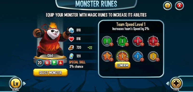 monster legends runes