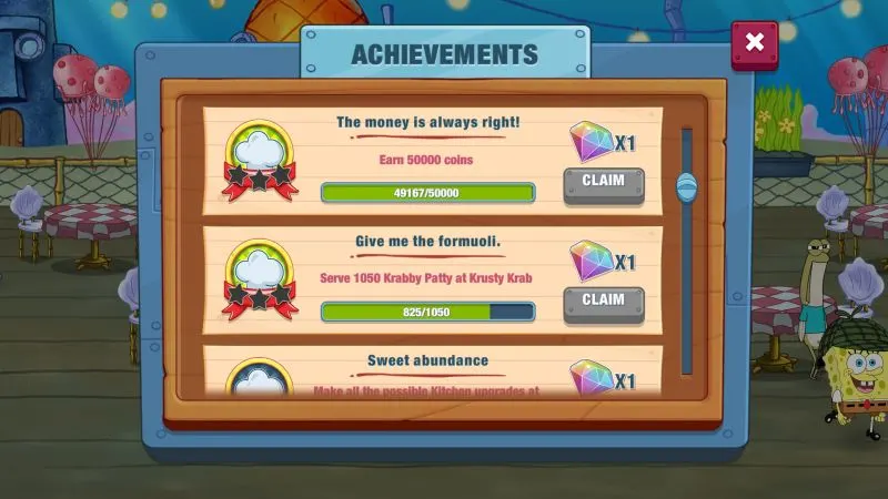 how to earn more rewards in spongebob krusty cook-off