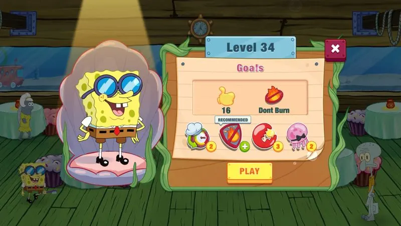 spongebob krusty cook-off level goals