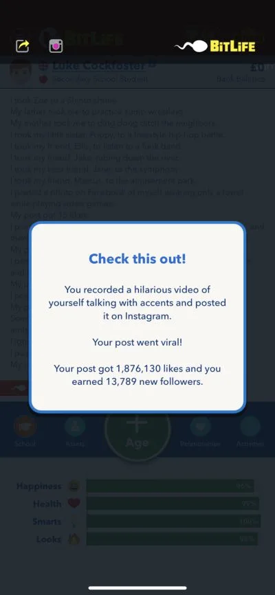how to become internet famous in bitlife