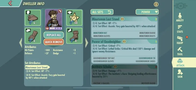 fallout shelter online dweller attributes