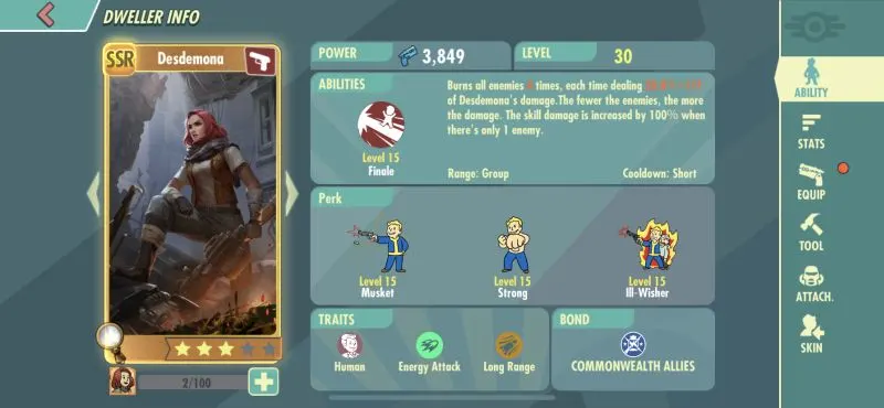 fallout shelter online hero abilities