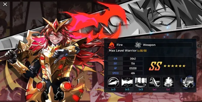 max level warrior hero cantare