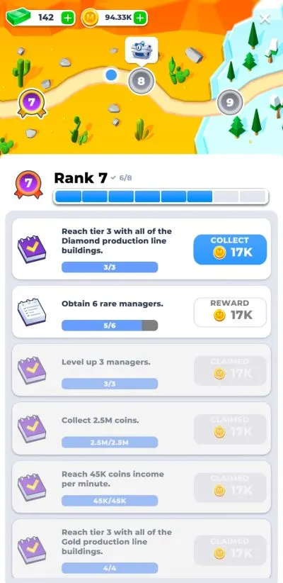 how to rank up fast in mining inc